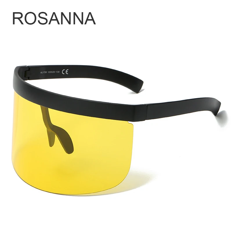 Солнцезащитные очки ROSANNA в большой оправе UV400 R449 для мужчин и женщин зеркальные