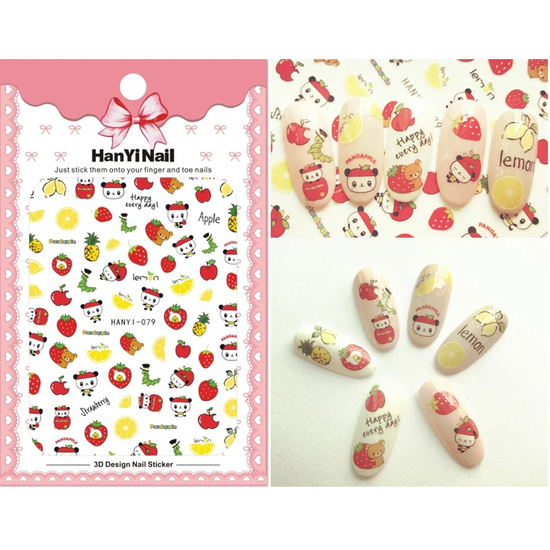 Nails Art Manicure Japan Cartoon Sticker One Piece Decorations Pokemon Totoro Design Pirate Brand Nail Stickers Decoration Decal | Красота и