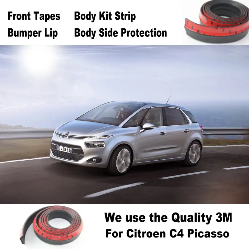Для Citroen C4 Picasso MK2 2013 ~ 2015 автомобильный бампер для губ нижняя часть кузова