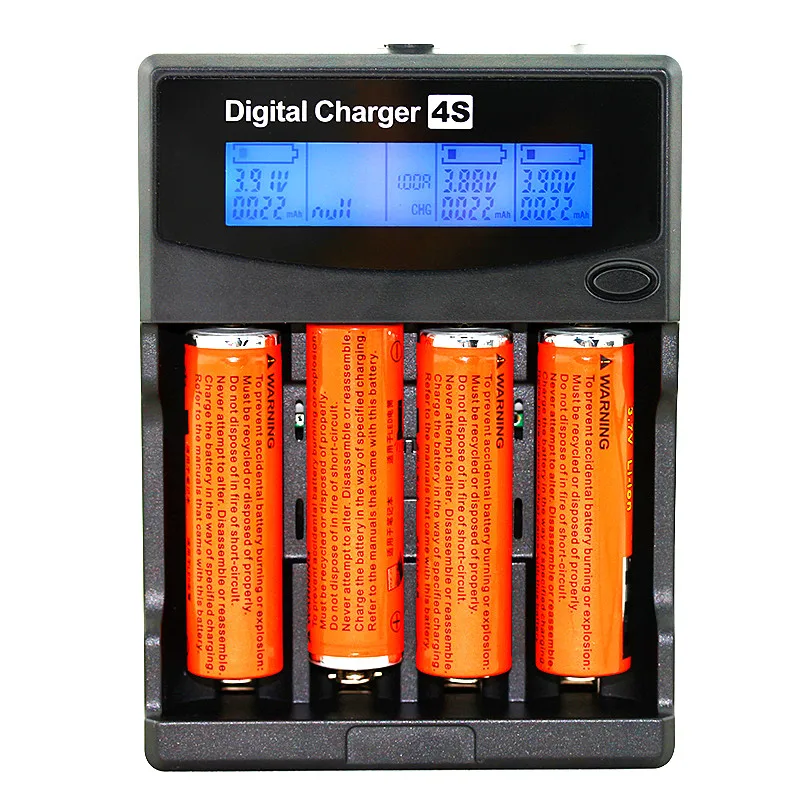 Испытательная емкость батареи Lcd зарядное устройство для 3 7 v 18650 18350 16340 17500 26650 Aa Aaa