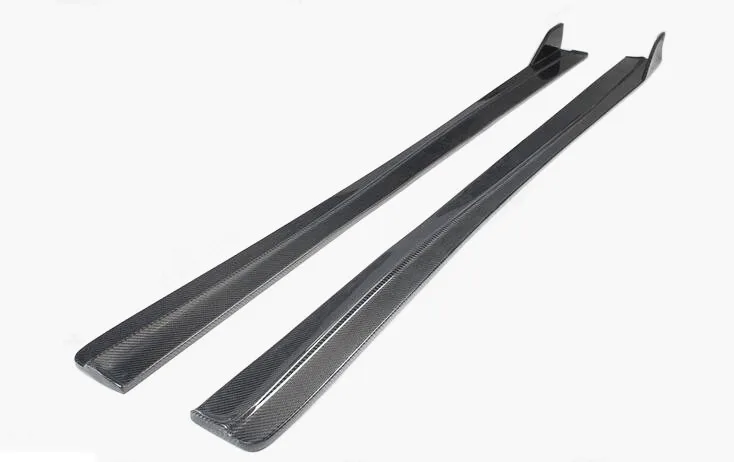 side skirts Artisan Стиль углеродного волокна тела комплект переднего бампера губы боковые юбки difuser спойлер для Lexus IS300 - Цвет: side skirts