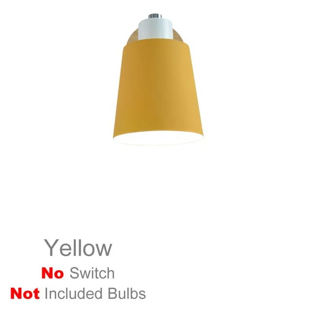 Yellow-No Switch Деревянный настенный светильник прикроватный настенный светильник с выключателем современный настенный свет Nordic Макарон бра для спальни Ресторан гостиная рулевого управления - Цвет абажура: Yellow-No Switch