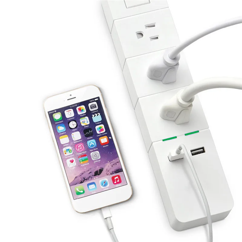 Умный удлинитель с 3 розетками переменного тока 2 USB порта розетки Wi Fi
