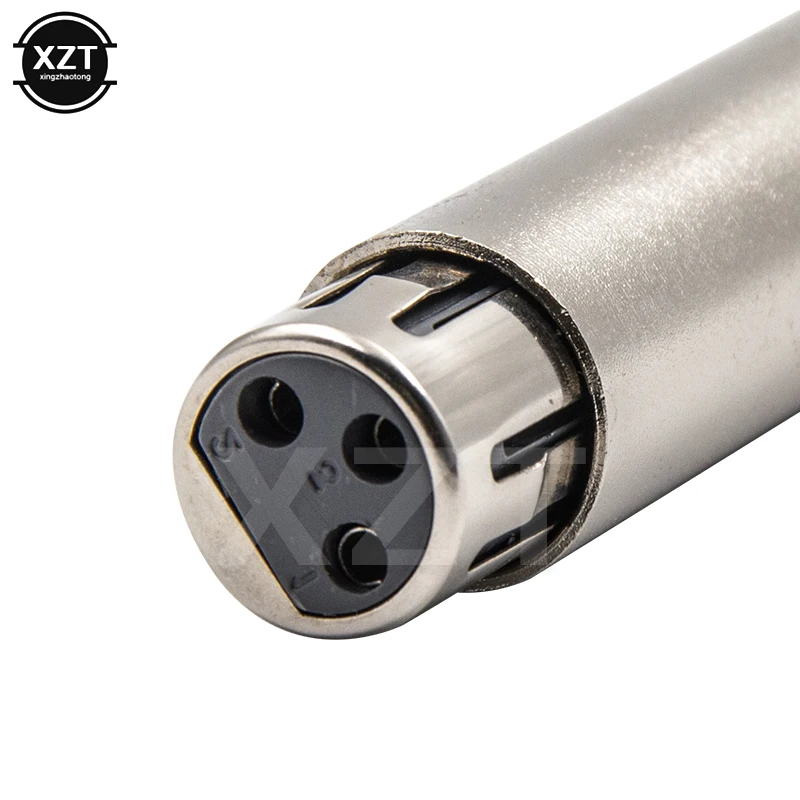 Новый 3 контактный разъем XLR Мама в мама соединитель для микрофона динамика