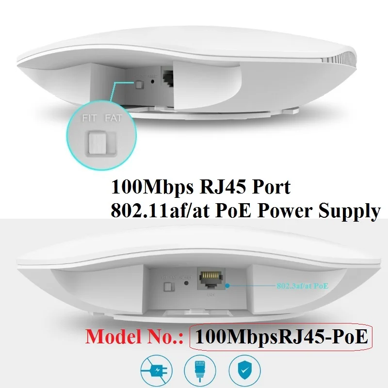 2 4 ГГц беспроводной Ap 450 Мбит/с N450 комнатный потолочный AP 802.11nbg WiFi настенная