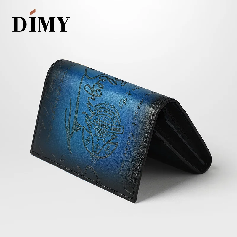 Кошелек Dimy мужской из натуральной воловьей кожи аксессуар для визиток кредитных