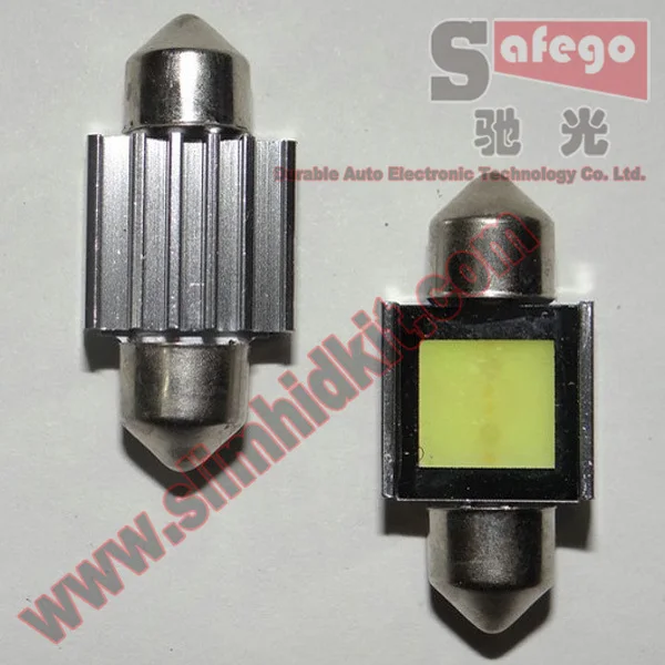 Бесплатная доставка COB Festoon led Light 2W 31mm cob chip 2 шт./лот противотуманная фара внешний