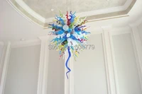 free shipping hotel design colorful murano glass art moroccan chandelier