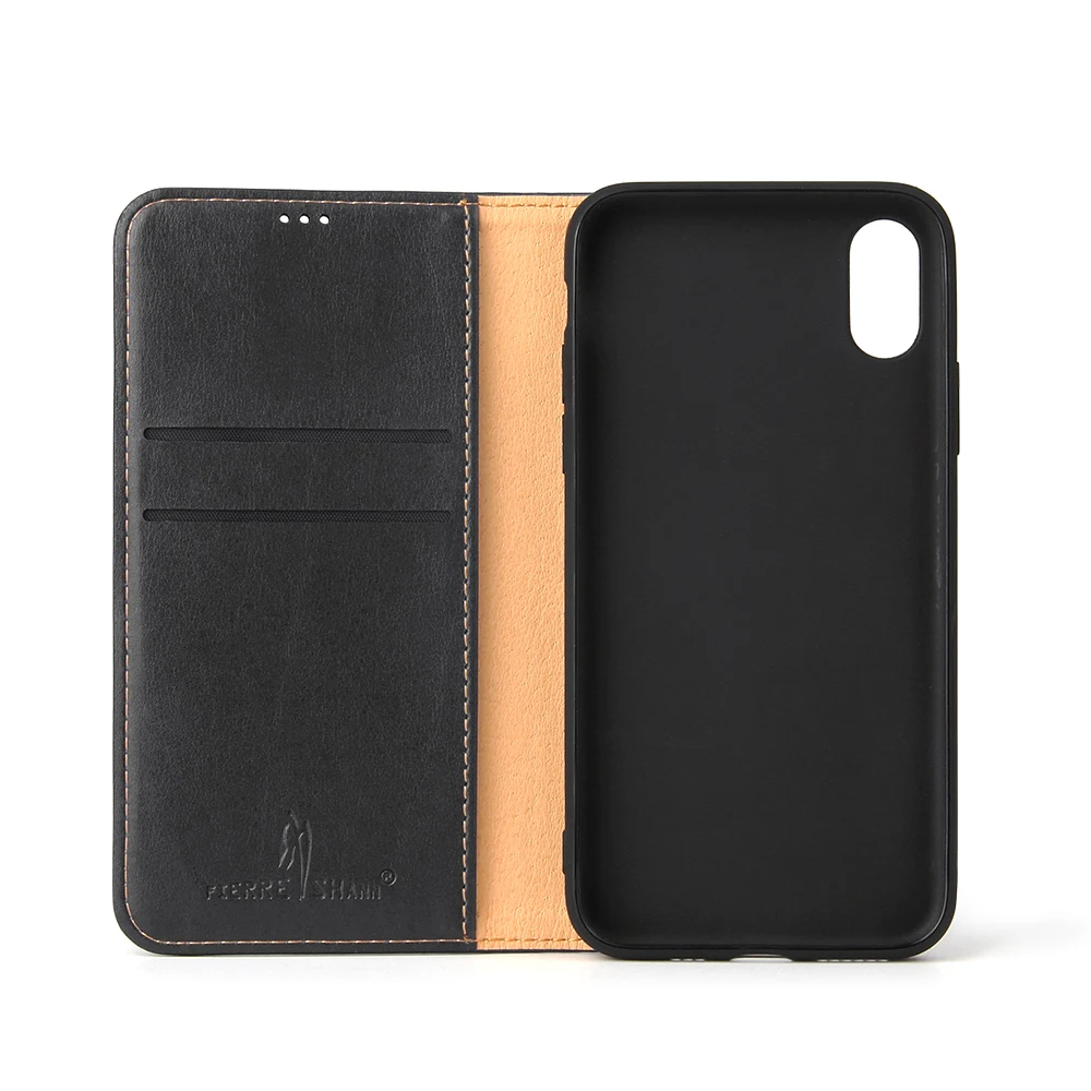 Luxury Leather Flip Case For Apple iPhone X Card Holder Magnetic Wallet Stand Book Cover 7 8 Plus Xs Max Xr Coque | Мобильные