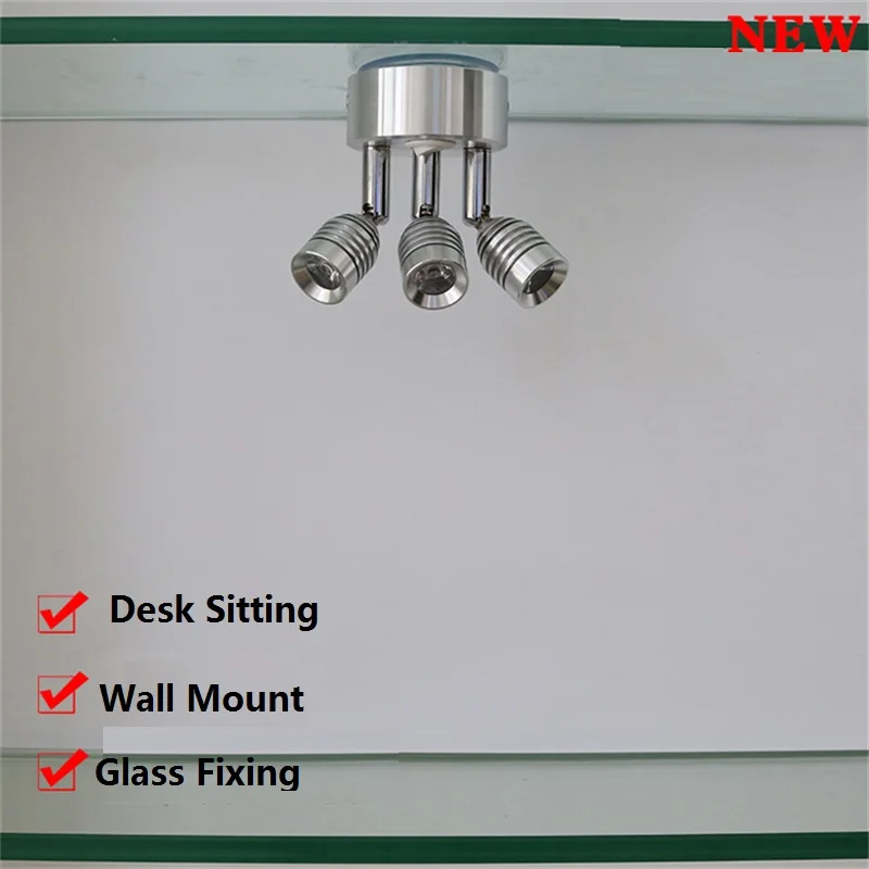 Многоголовый ювелирный дисплей лампа переключатель часы шкаф батарея