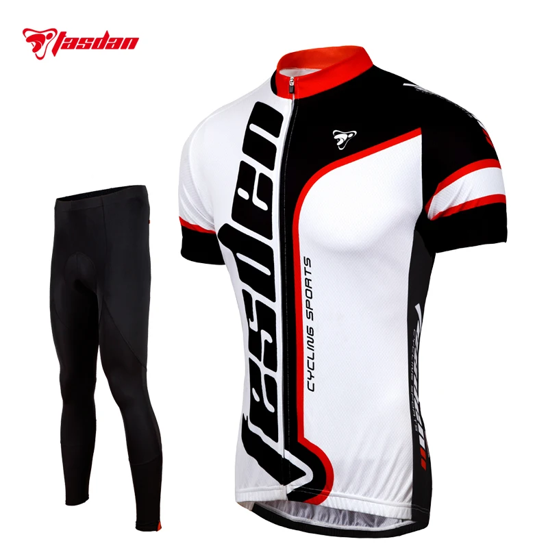 

Tasdan Men Cycling Jersey Sets Short Sleeve Keep Dry Mesh Cycling Clothing Mountain Road MTB Bike Cycling Tight Pants