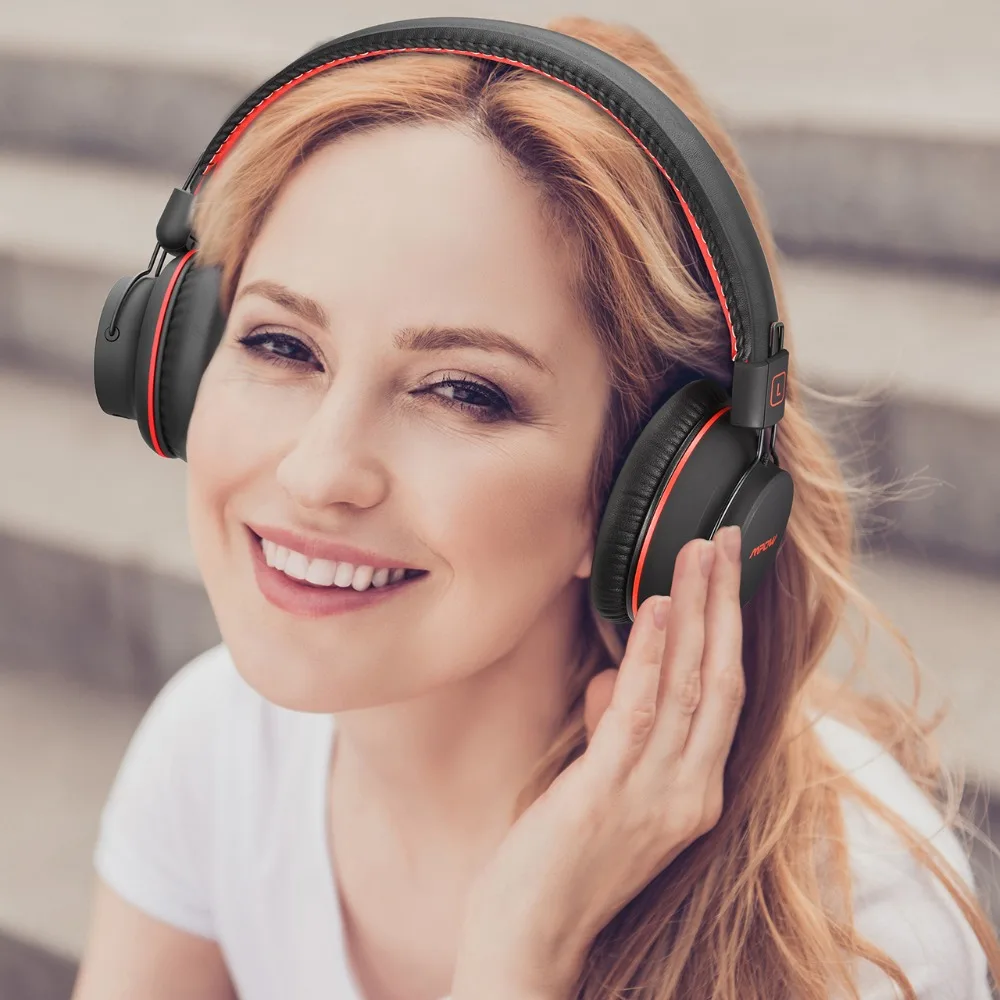 Mpow H1 беспроводные наушники HD Hi-Fi стерео наушники с шумоподавлением с микрофоном над ухом Bluetooth гарнитура для iPhone
