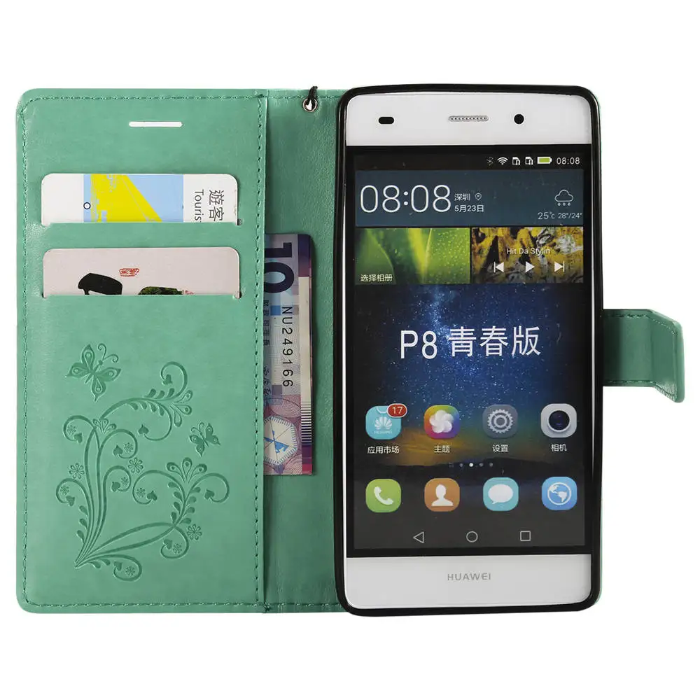3D тисненые чехлы для huawei P8 Lite 2015 ALE L21 L04 16 Гб флип P8Lite двойные Чехлы ТПУ полный