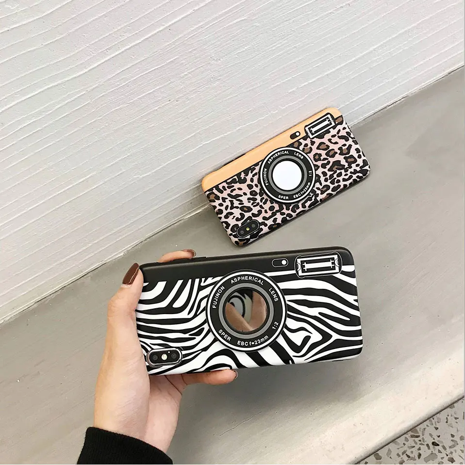 Модная трендовая камера чехол для телефона iPhone 6 6S 7 8 плюс Fundas корпус X XS XR Max Capa