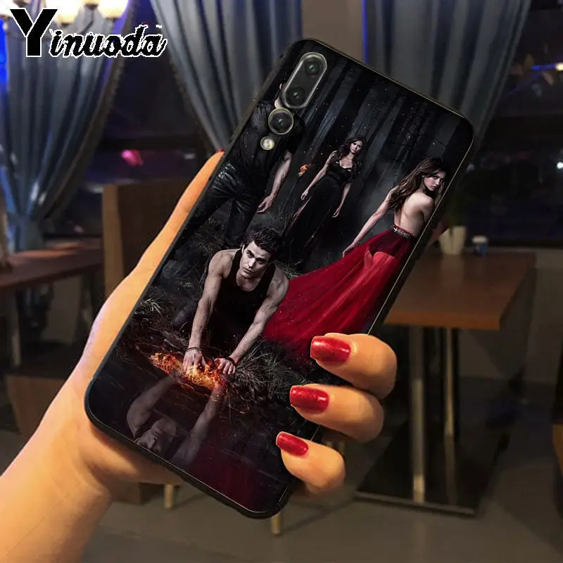 Yinuoda Дневники вампира черный ТПУ Мягкий силиконовый чехол для телефона huawei p20 pro