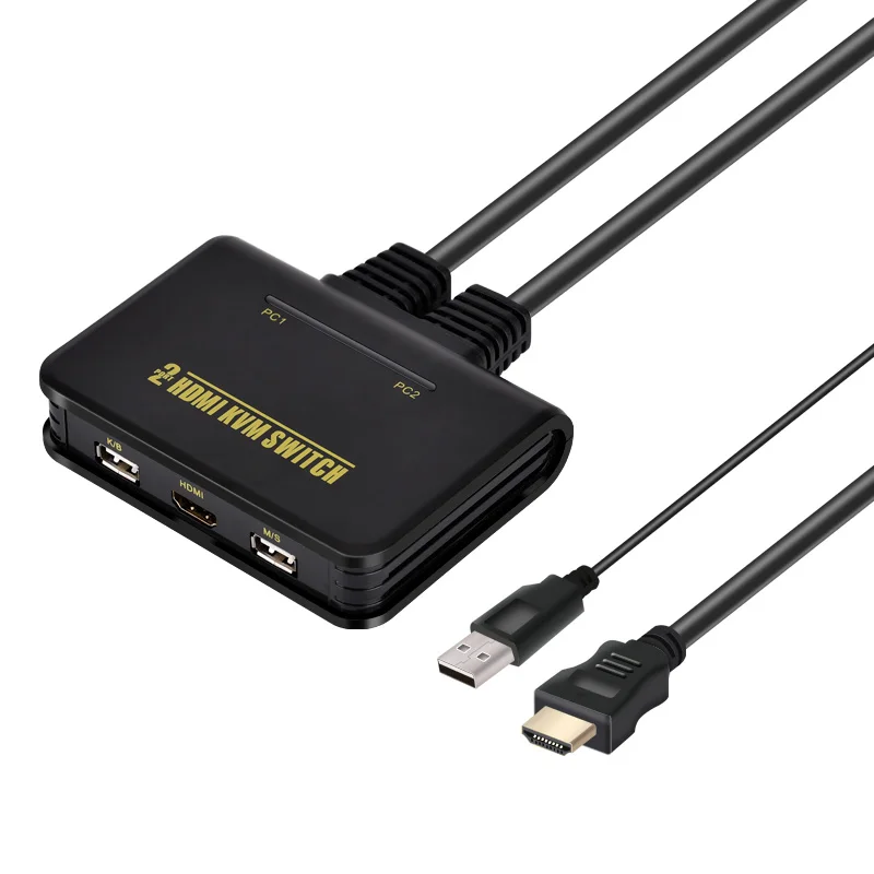 1 шт. 120 см 2 портовый двухпортовый USB 0 HDMI KVM переключатель с кабелем для двух