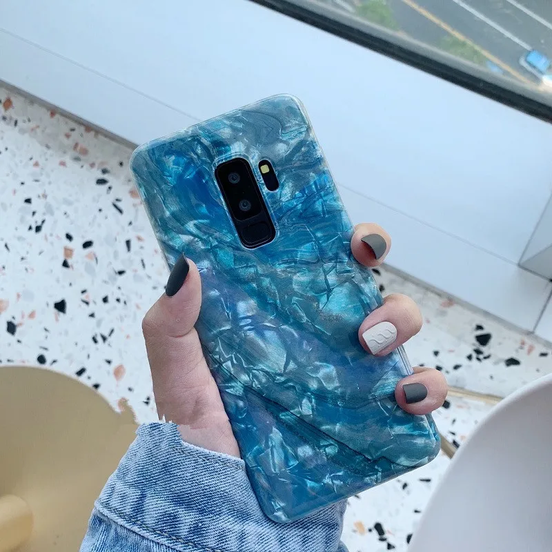 DCHZIUAN раковины мраморный чехол для телефона s для samsung Galaxy S10 Plus S10 чехол для samsung S8 S9 Plus Note 8 9 силиконовый чехол