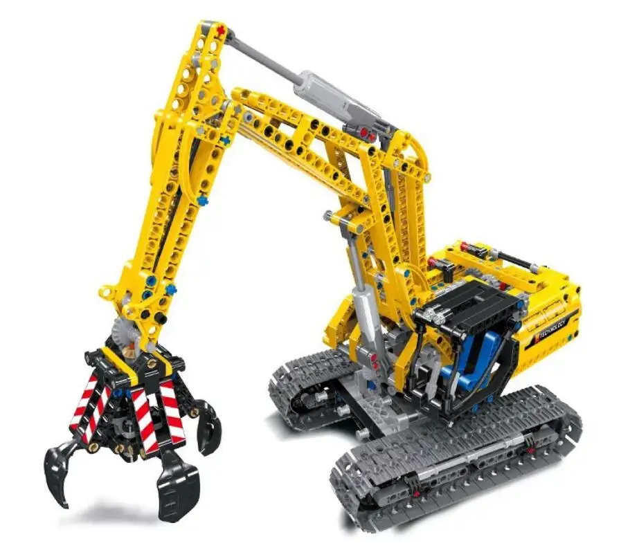 LELE 38014 Technic 720 шт экскаватор 2 в 1 инженерный гусеничный автомобиль трактор строительные блоки совместимый Technic 42006