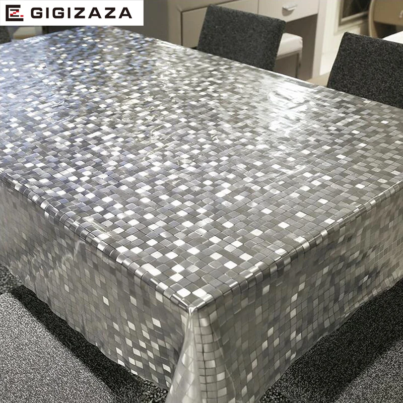 ПВХ Европейский стиль квадратный скатерти водонепроницаемый маслостойкие не