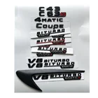Черные буквы C43 C63 C63s V8 BITURBO 4matic + эмблема на багажник багажника эмблемы значки для Mercedes Benz AMG W204 W205 Coupe