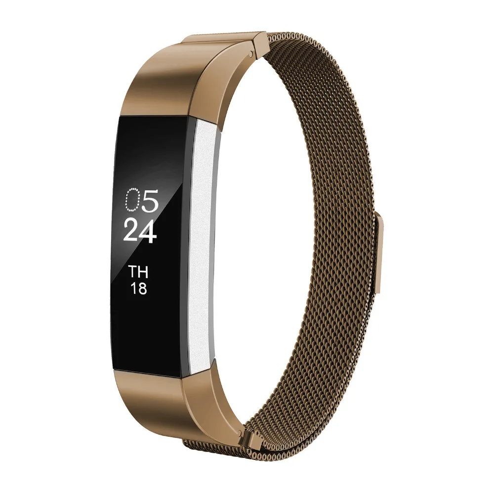 Миланская петля ремешок для Fitbit Alta HR замены металлический браслет из нержавеющей