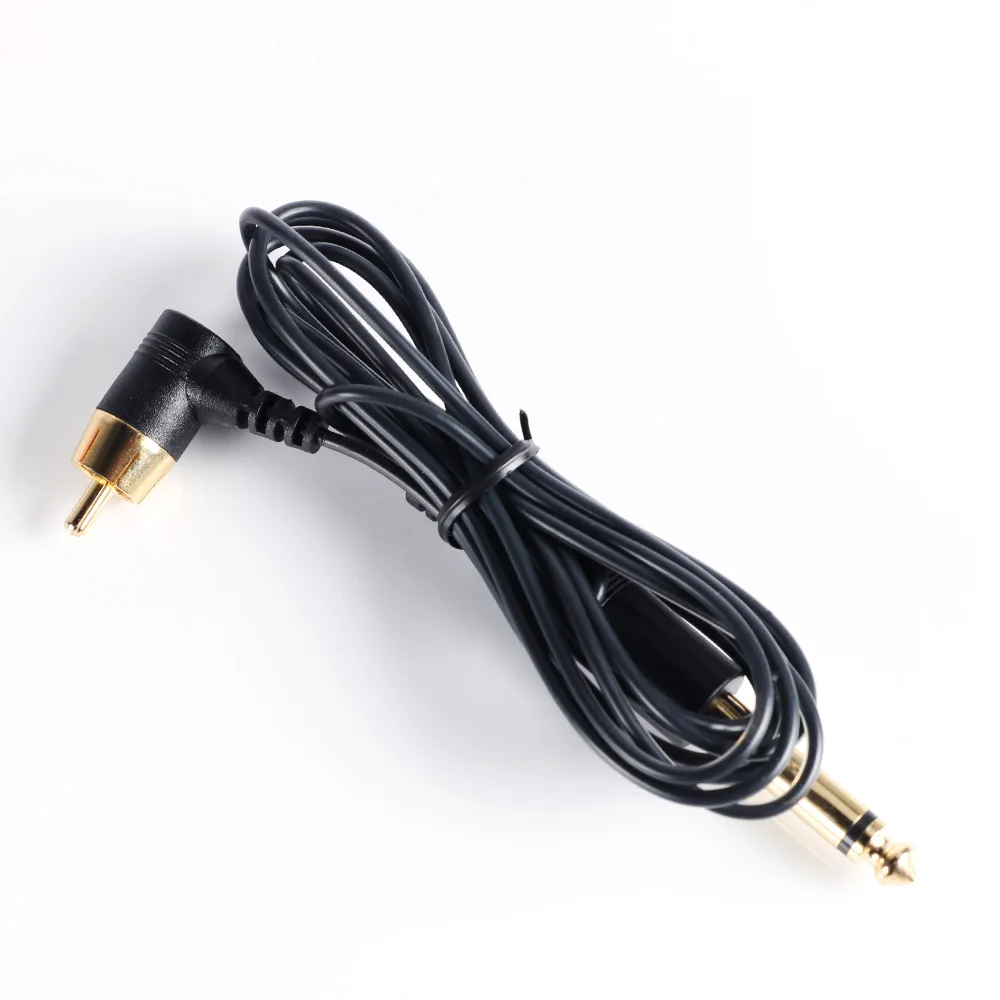 Black Новая горячая распродажа 1,8 м силиконовый тонкий кабель RCA Интерфейс зажимной переключатель крюк линия преобразования комплект питания - Цвет: Black