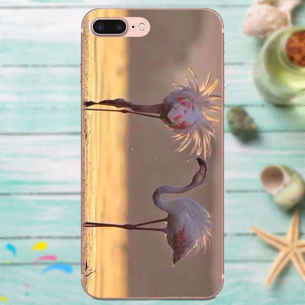 Фламинго Мир животных природа птицы для Galaxy A3 A5 A7 On5 On7 2015 2016 2017 Grand Alpha G850 Core2 Prime S2