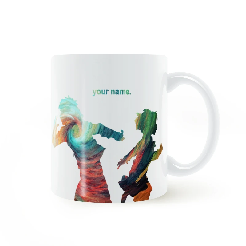 С героями мультфильмов в стиле японского аниме ваше имя Унесенные призраками