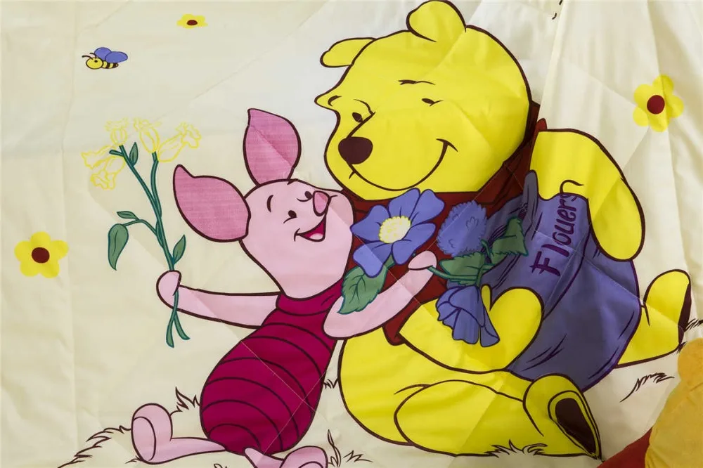 Летнее стеганое одеяло Винни Пух из мультфильма Disney детское постельное белье