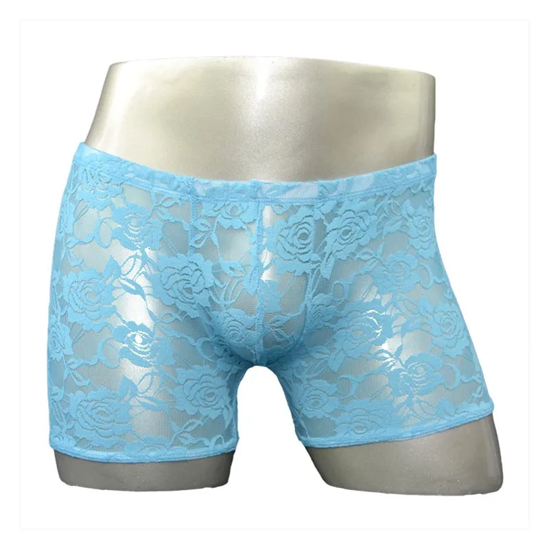 Трусы боксеры мужские кружевные 7 цветов цветов|mens lace lingerie|lingerie men sexysexy lingerie for |