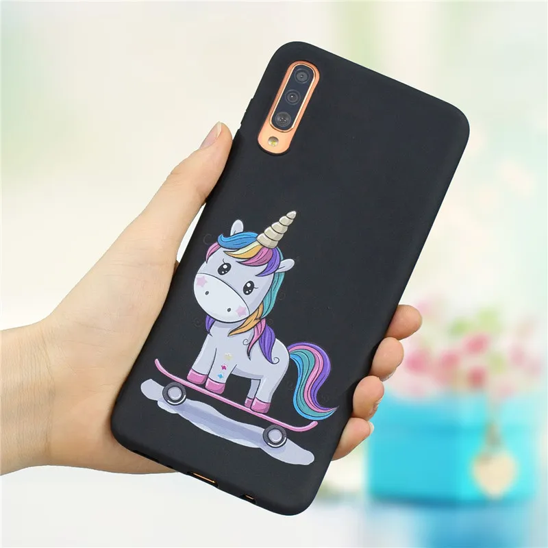 Силиконовый чехол для samsung Galaxy A30 A50 A20 A40 A10 A70 из мягкого ТПУ с фактурой под песок