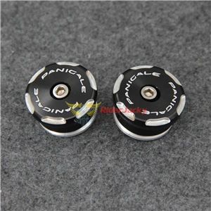 2 PCS Black Модификации Аксессуары для мотоциклов правое переднее колесо крышка оси гайка, крышка, болт для поездок на мотоцикле Ducati 899/959/1199/1299 PANIGALE - Цвет: 2 PCS Black