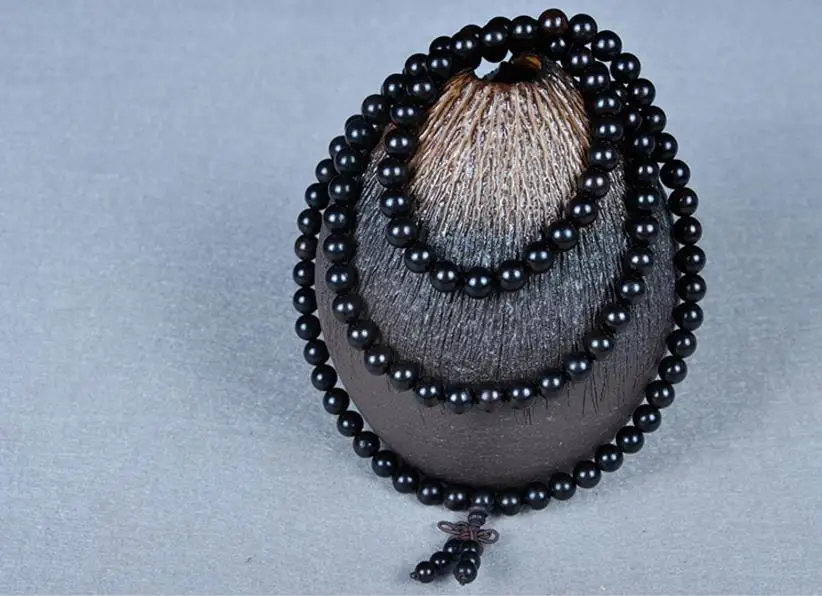 Унисекс молитва деревянные бусы Тибетский буддистский Mala Будда Браслет