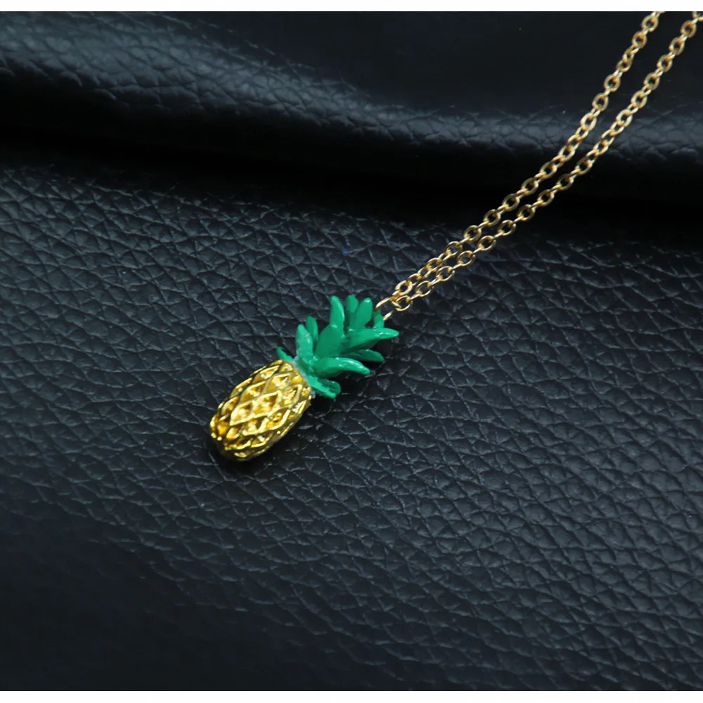 Лидер продаж 2020 модное женское ожерелье с подвеской в виде золотого ананаса