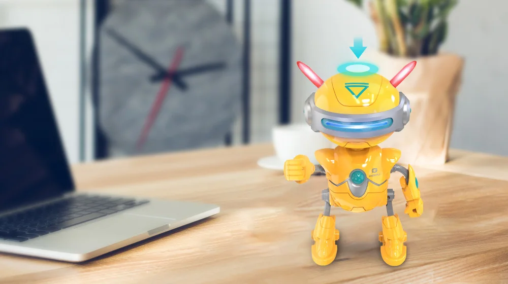 DEERC RC игрушечные роботы мини говорящий умный робот для детей обучающая игрушка для детей человекоподобный робот игрушка чувство Индуктивный RC