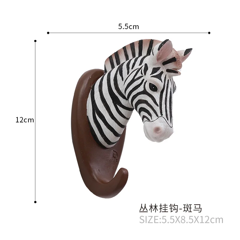 Креативный крючок с животными для украшения дома настенные крючки ручной работы