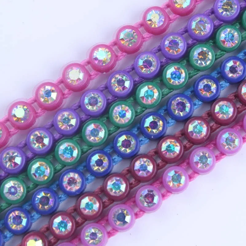 Taidian SS6 горный хрусталь окантовка для Powwow Beadwork 300 ярдов/партия каждый цвет 10 ярдов