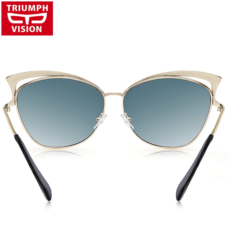 Солнцезащитные очки TRIUMPH VISION разноцветные зеркальные градиентные женские с
