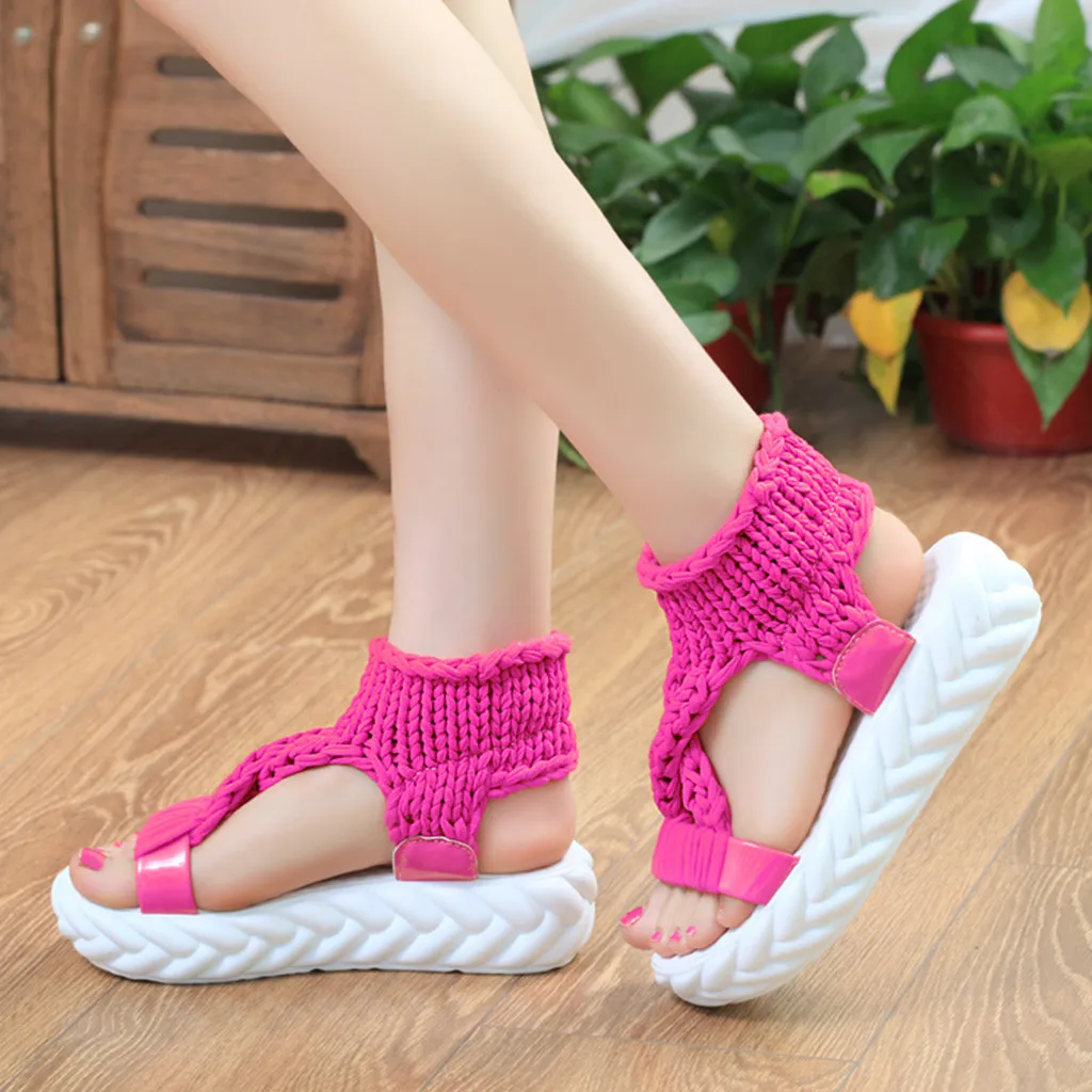 

SAGACE Women Sandals 2019 Summer platform shoes Ladies Comfort Casual shoes woman Fashion Low Heels Open Toe Sandalias Mujer #30