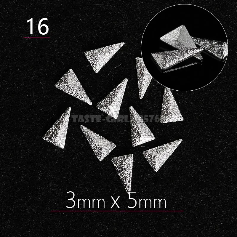 500 шт./упак. матовые серебряные золотые 3D прямоугольные трехмерные квадратные