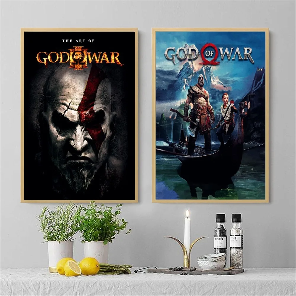 God Of War видео игра Рисунок плакаты и принты холст печатная Живопись Искусство настенные картины Домашний декор для украшения гостиной