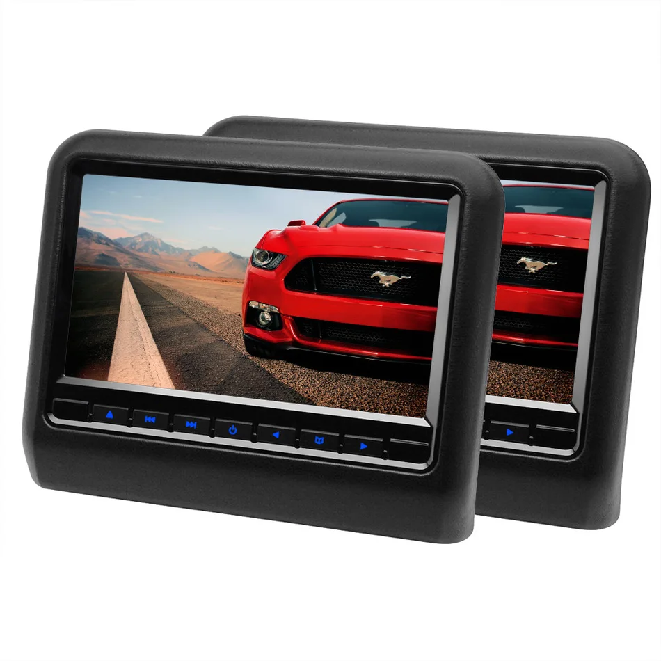 2 шт. 9 дюймов подголовник автомобиля dvd плеер Мониторы с 800*480 Экран Встроенный