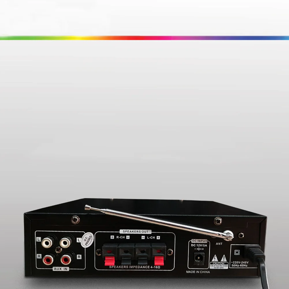 Стерео усилитель звука bluetooth дистанционный пульт с lcd Дисплей dj микшер U диск сабвуфер профессиональный микрофон входы Беспроводной мини