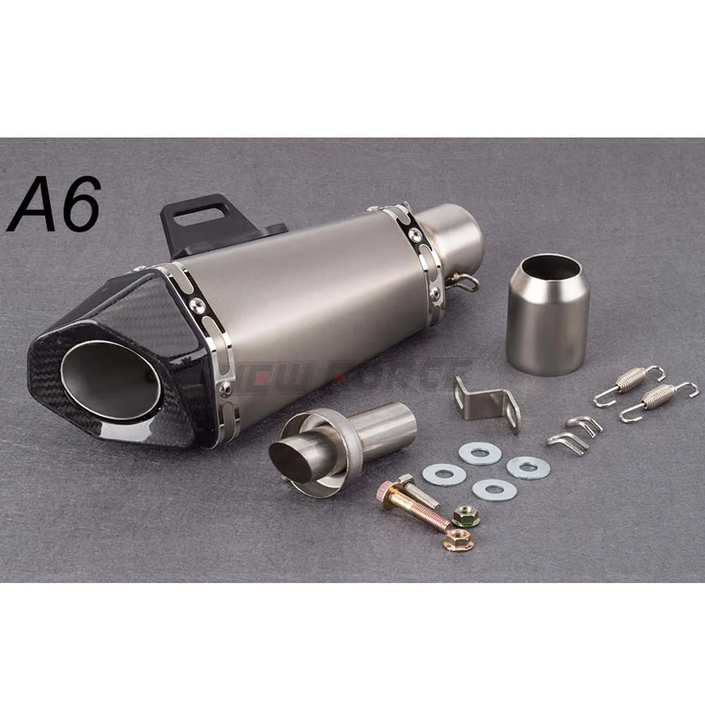 Универсальный мотоцикл Akrapovic выхлопная труба модифицированный глушитель скутер