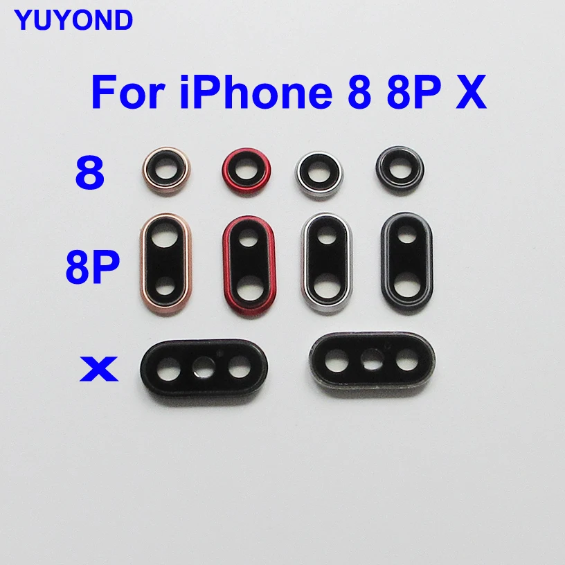 Замена стеклянной крышки объектива задней камеры YUYOND для iPhone 8 Plus с рамкой