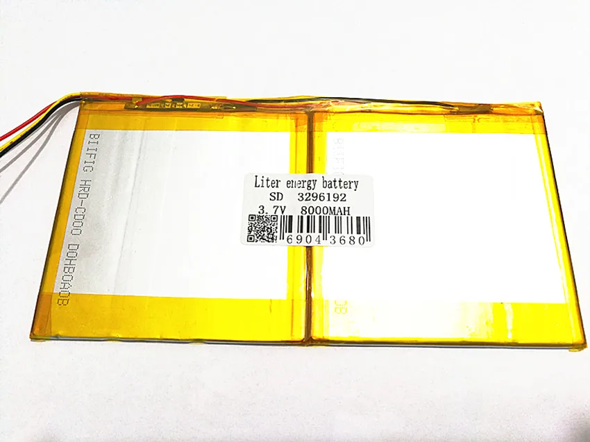 3 7 V 8000mAh для X98 air P98 3G v99i Tablet PC Battery wire Perfect 3296192|3.7v 8000mah|tablet battery wire3 |