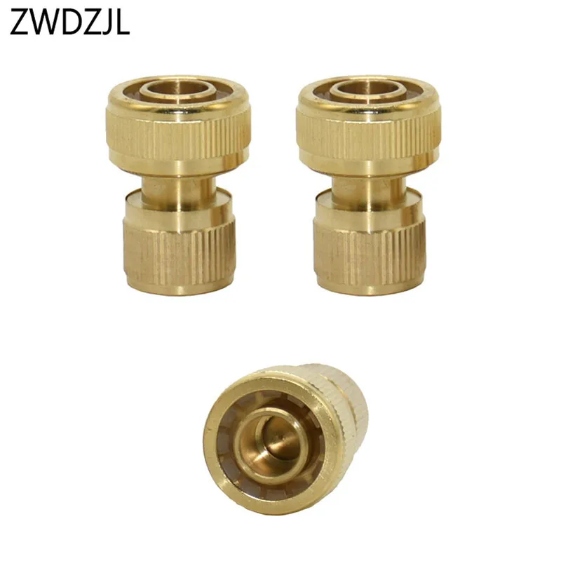 

3/4 inch waterstop Connector Brass garden hose Quick Connector 3/4 copper Water gun adapter 6pcs