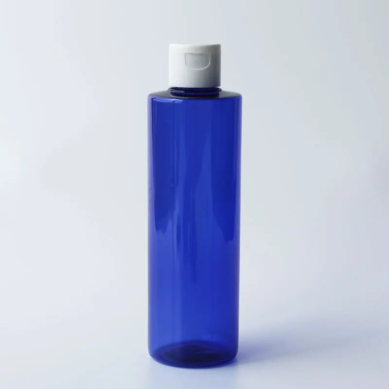 Blue Bottle White 250 мл X 25 прозрачный пластик косметический лосьон крем бутылка флип Топ крышка 250cc Пустые контейнеры для шампуня прозрачные бутылки для мытья - Цвет: Blue Bottle White