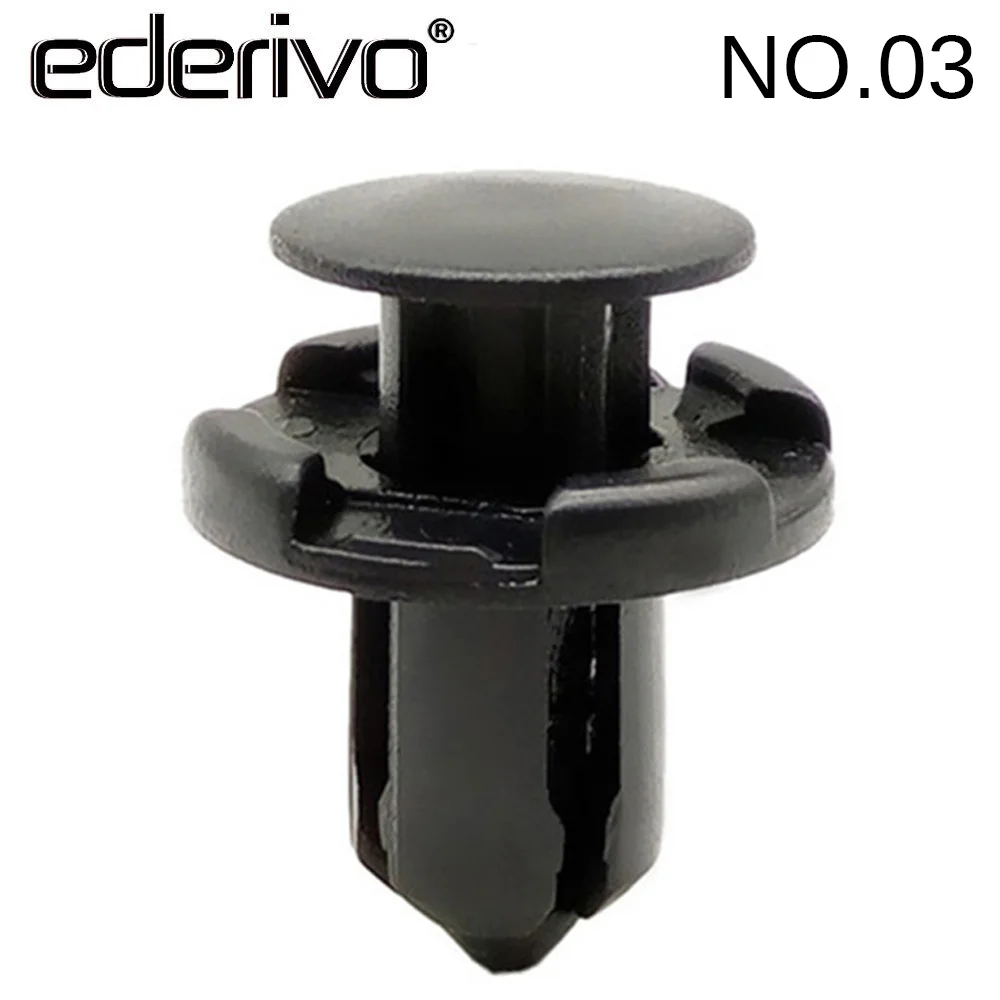 Ederivo #03 1PCS 9 Mm for Honda Mazda Mitsubishi Lotus Auto Plastic Rivet Fastener Clamp Car Bumper Fender Liner Fixed Clips | Автомобили