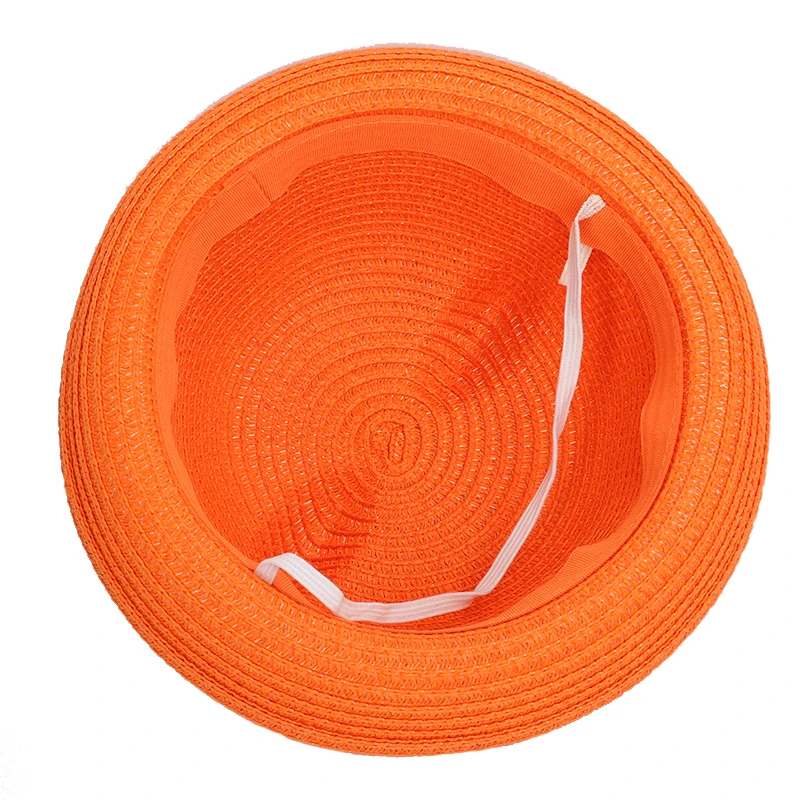 Милая детская соломенная шляпа ручной работы летняя пляжная от солнца